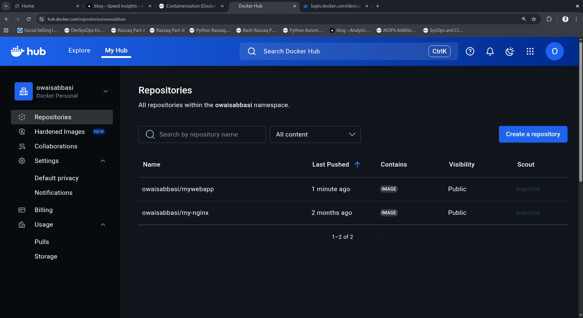 Docker Hub Repository
